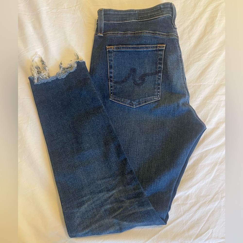 AG Jeans. The Farrah High Rise Skinny Ankle.